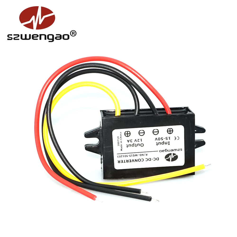 Convertidor Reductor DC-DC 15-80V a 12V Impermeable