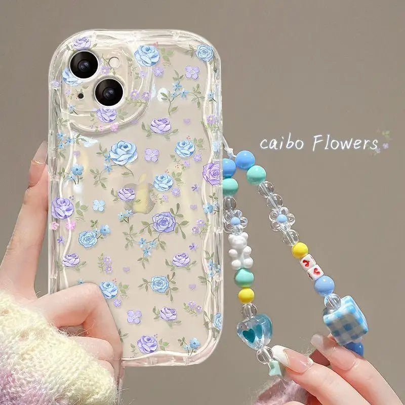 Fundas Transparentes para iPhone 11 con Pulsera y Correa de Muñeca