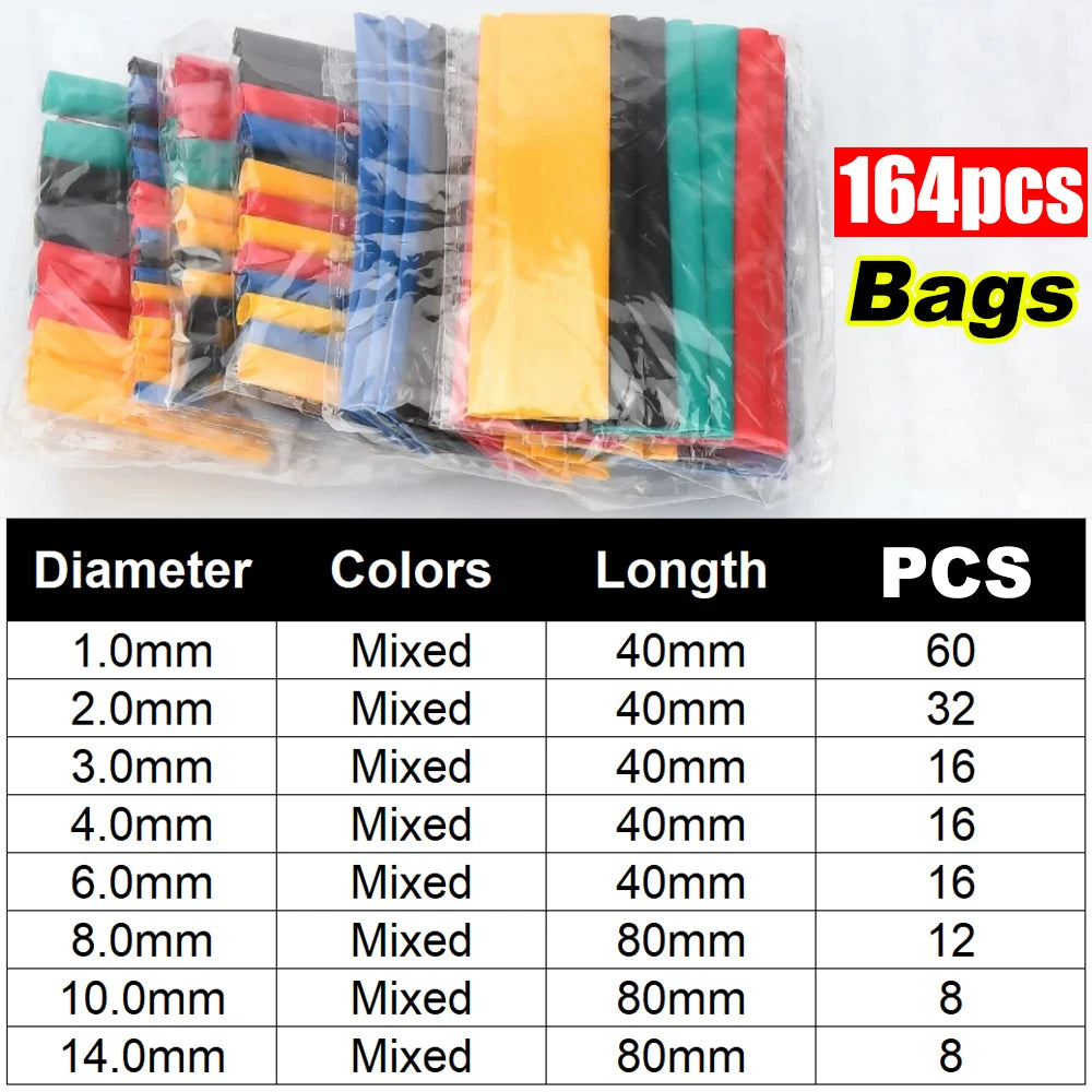 Kit Tubos Termorretráctiles para Cables Eléctricos