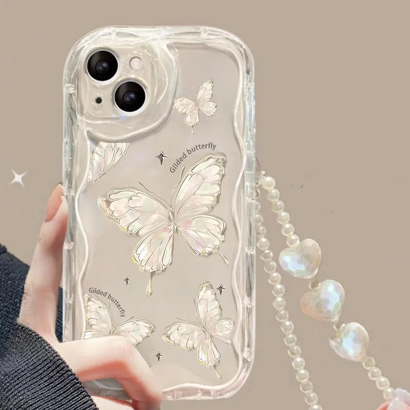 Fundas Transparentes para iPhone 11 con Pulsera y Correa de Muñeca