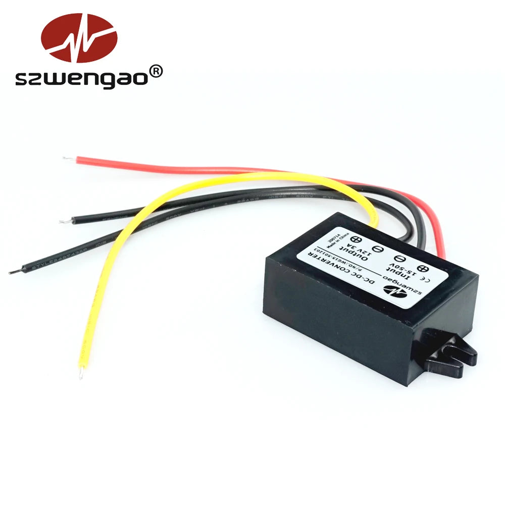Convertidor Reductor DC-DC 15-80V a 12V Impermeable