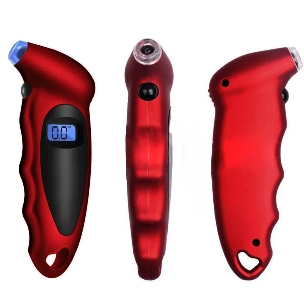 Medidor Digital de Presión de Neumáticos de Alta Precisión con Luz – Para Quad, Coche y Moto