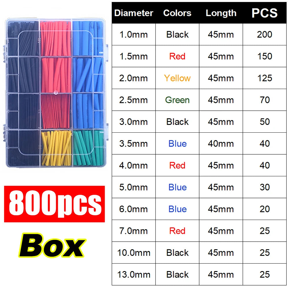 Kit Tubos Termorretráctiles para Cables Eléctricos