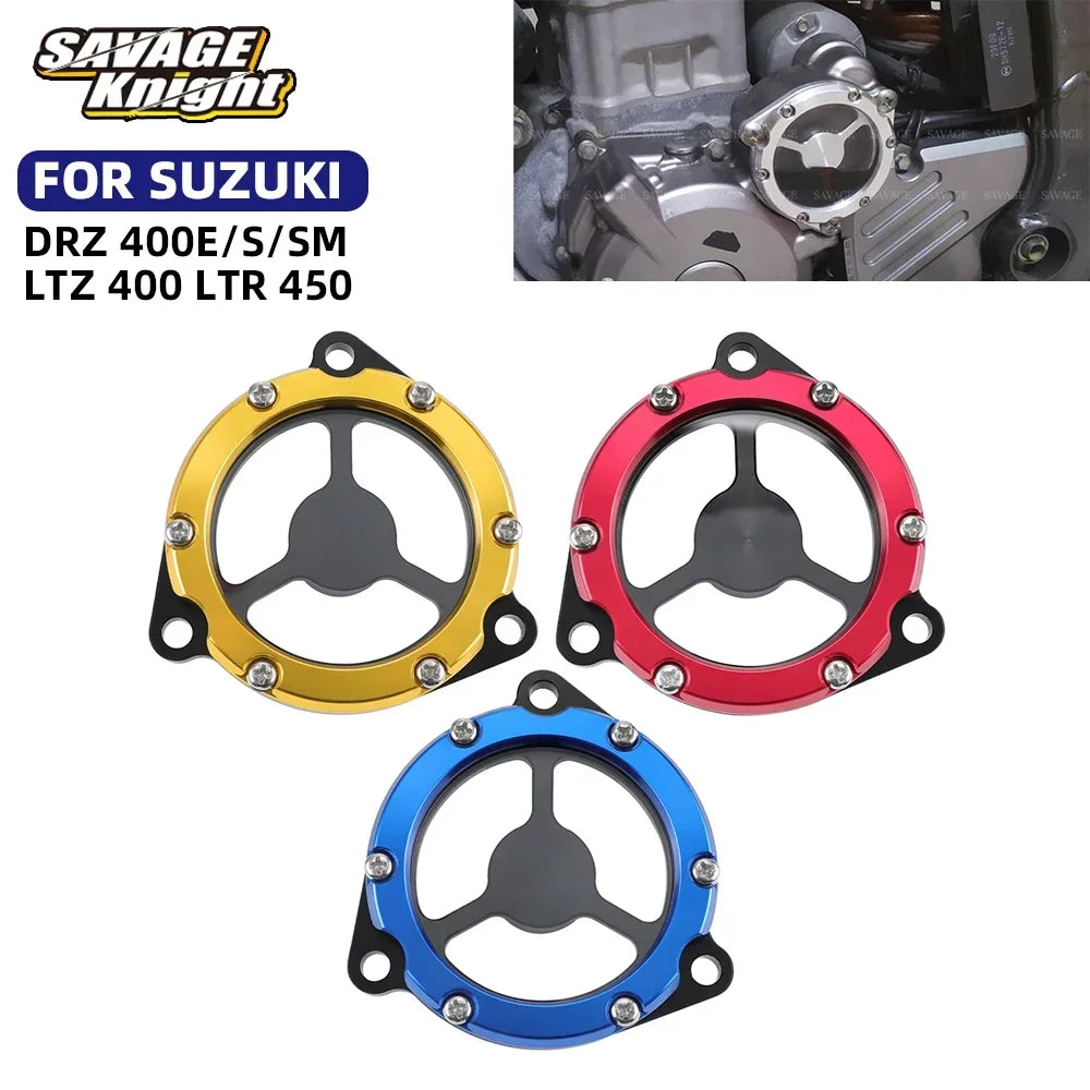 Tapa Transparente Starter Idle Gear – Suzuki DRZ 400 / LTZ 400 / LTR 450