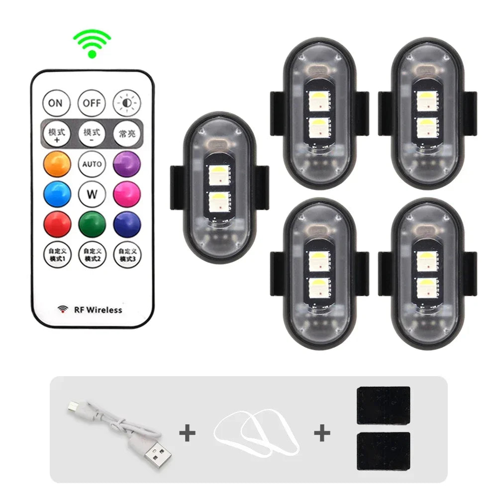 Luz LED RGB Recargable con Velcro