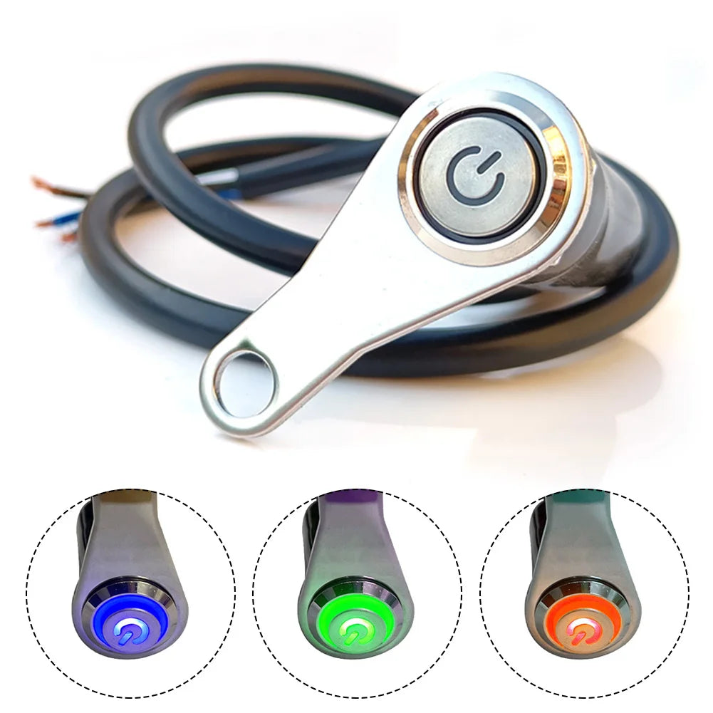 Interruptor LED Universal 12V ON/OFF Impermeable para Luces y Claxon