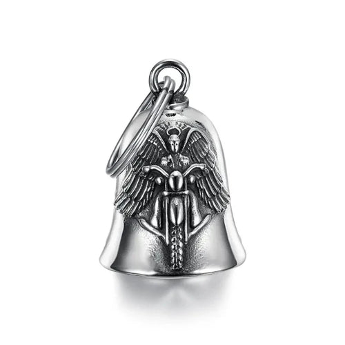 Amuleto Motero  – Campana de protección con Alas de Ángel