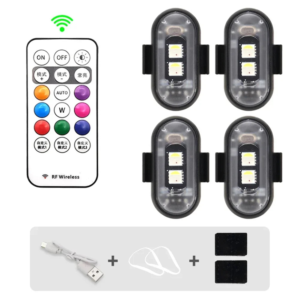 Luz LED RGB Recargable con Velcro