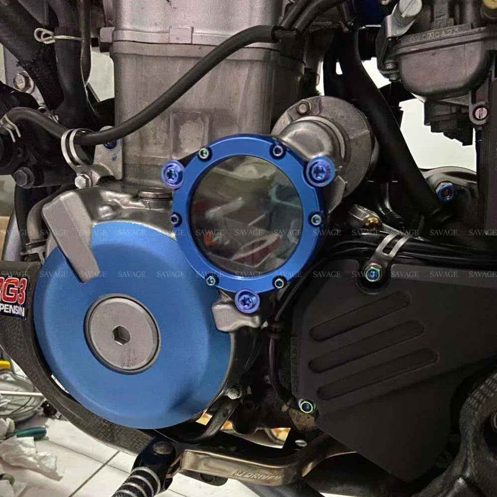 Tapa Transparente Starter Idle Gear – Suzuki DRZ 400 / LTZ 400 / LTR 450