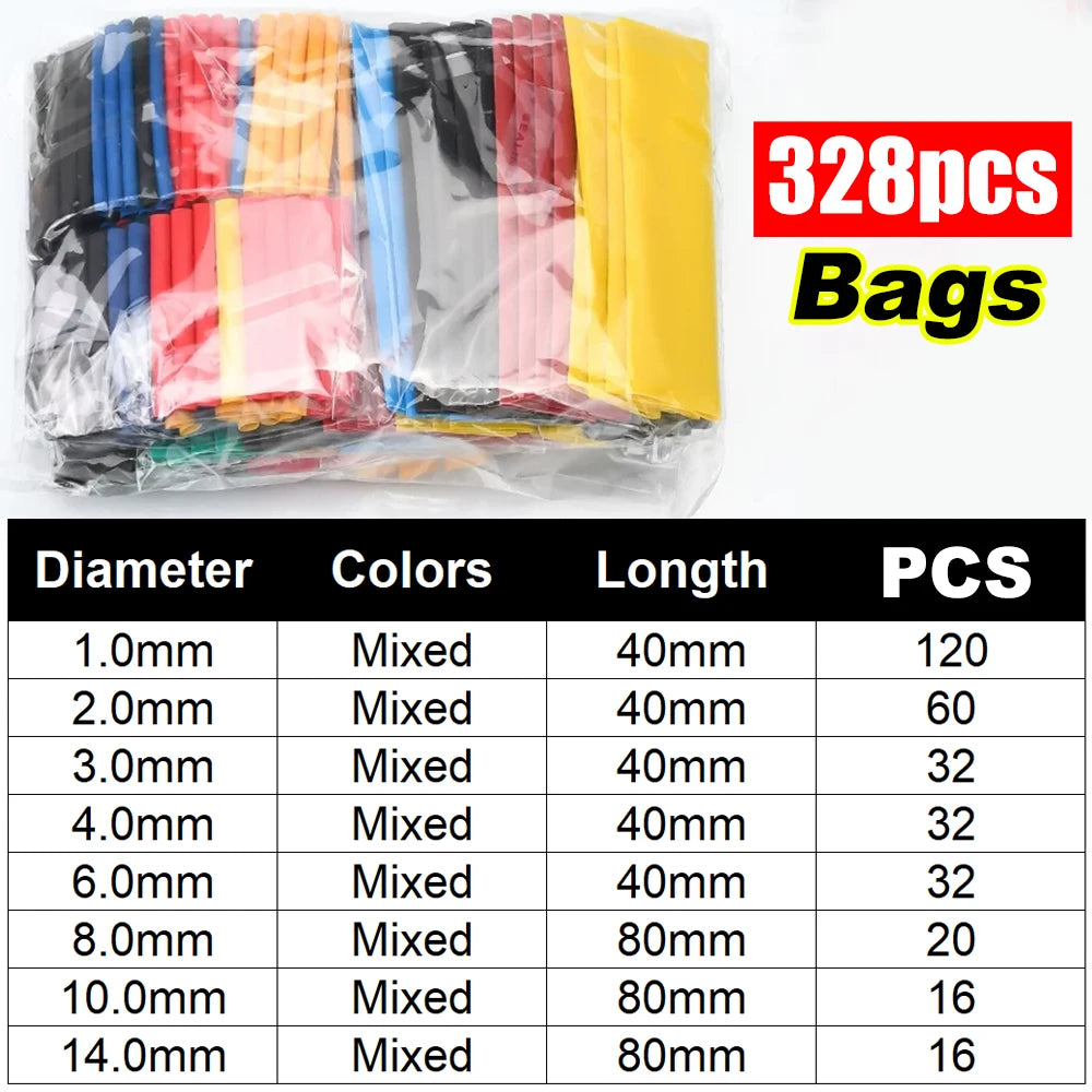 Kit Tubos Termorretráctiles para Cables Eléctricos