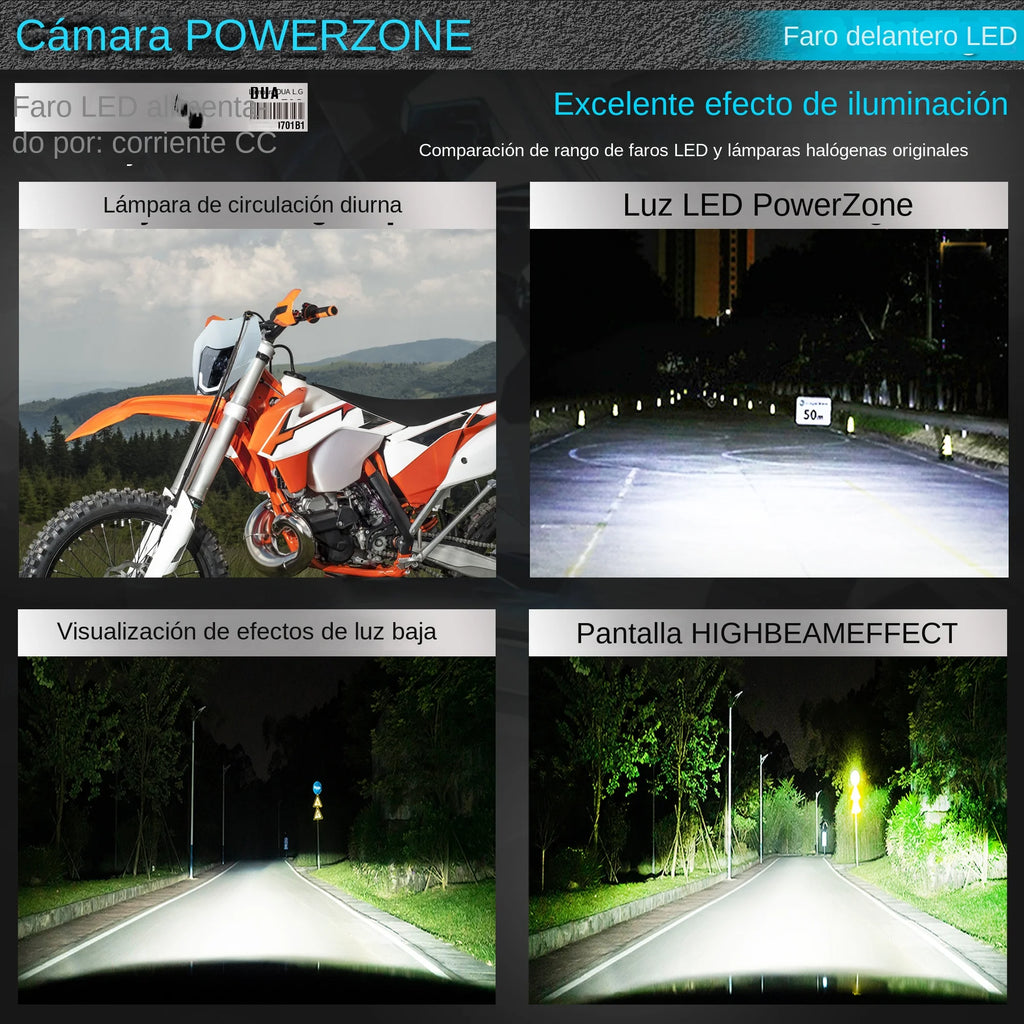 Faro LED Estilo KTM para Moto