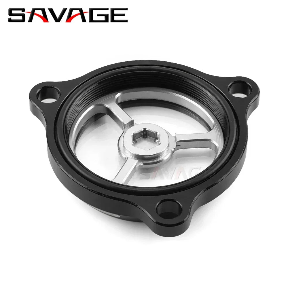 Tapa Transparente Filtro de Aceite CNC – Suzuki DRZ 400 / LTZ 400 / LTR 450