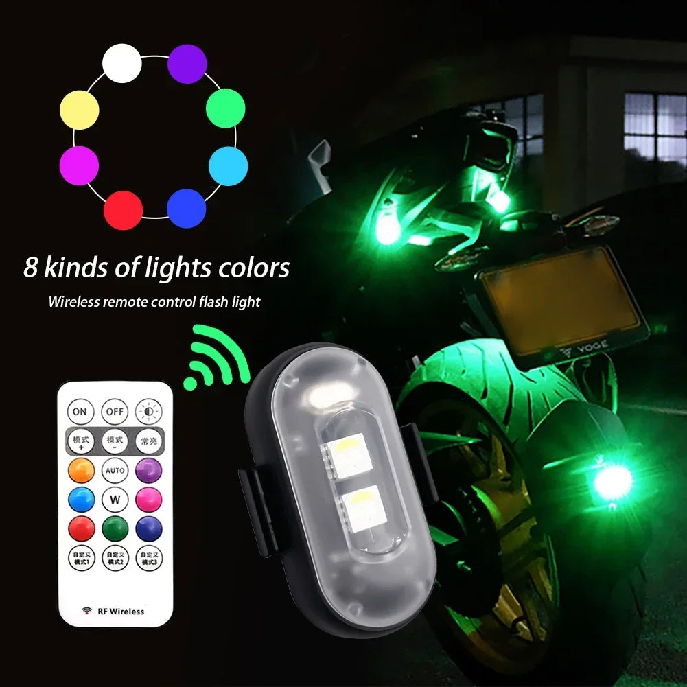 Luz LED RGB Recargable con Velcro