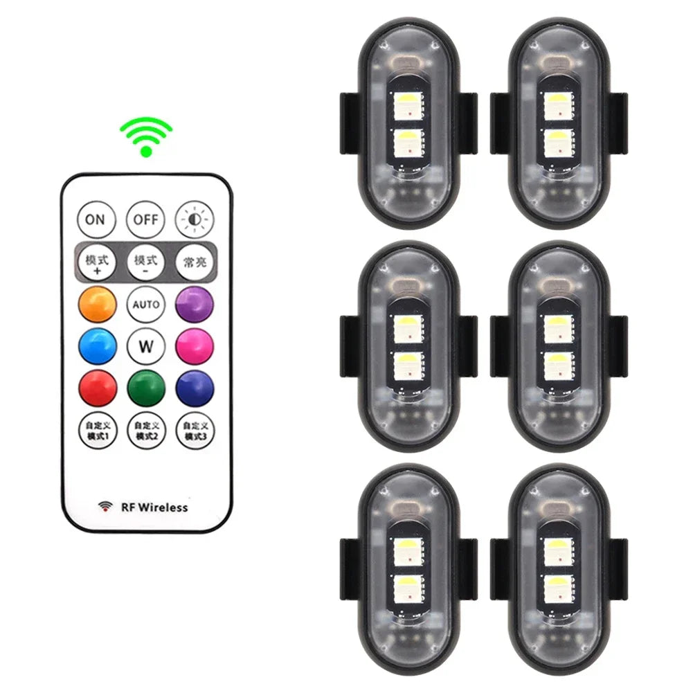 Luz LED RGB Recargable con Velcro